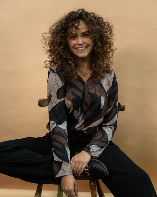 Top - Didi Wings-FB | Zwart Tops & Blouses