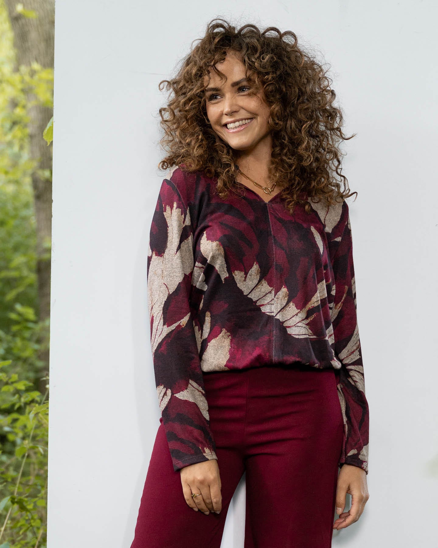 Blouson Didi in bordeaux Wings-dessin