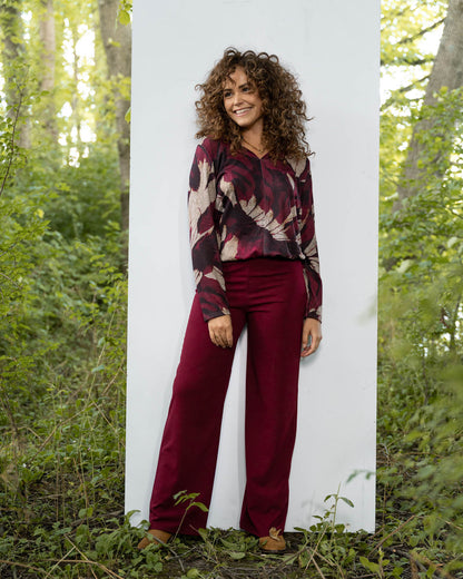 Blouson Didi in bordeaux Wings-dessin