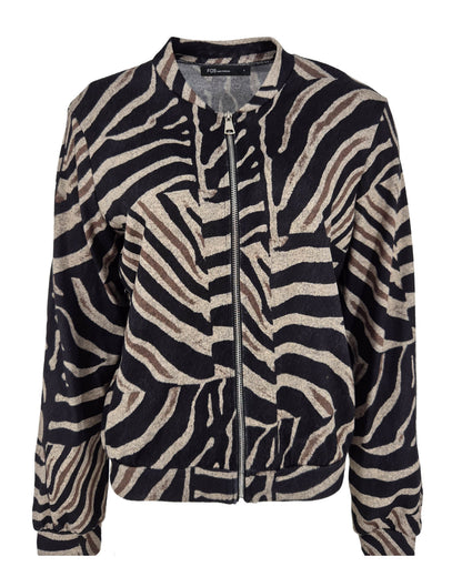 Bomberjack - Bambi Patchwork zebra-FB | Zwart