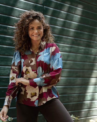 Blouse - Evita Bloem | Bordeaux