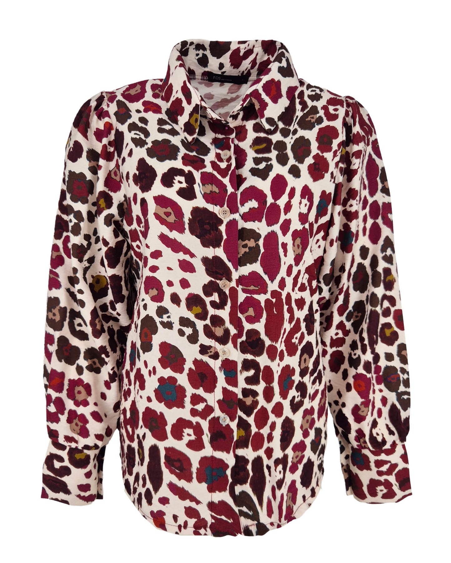 Blouse - Evita Colourful Panter | Bordeaux