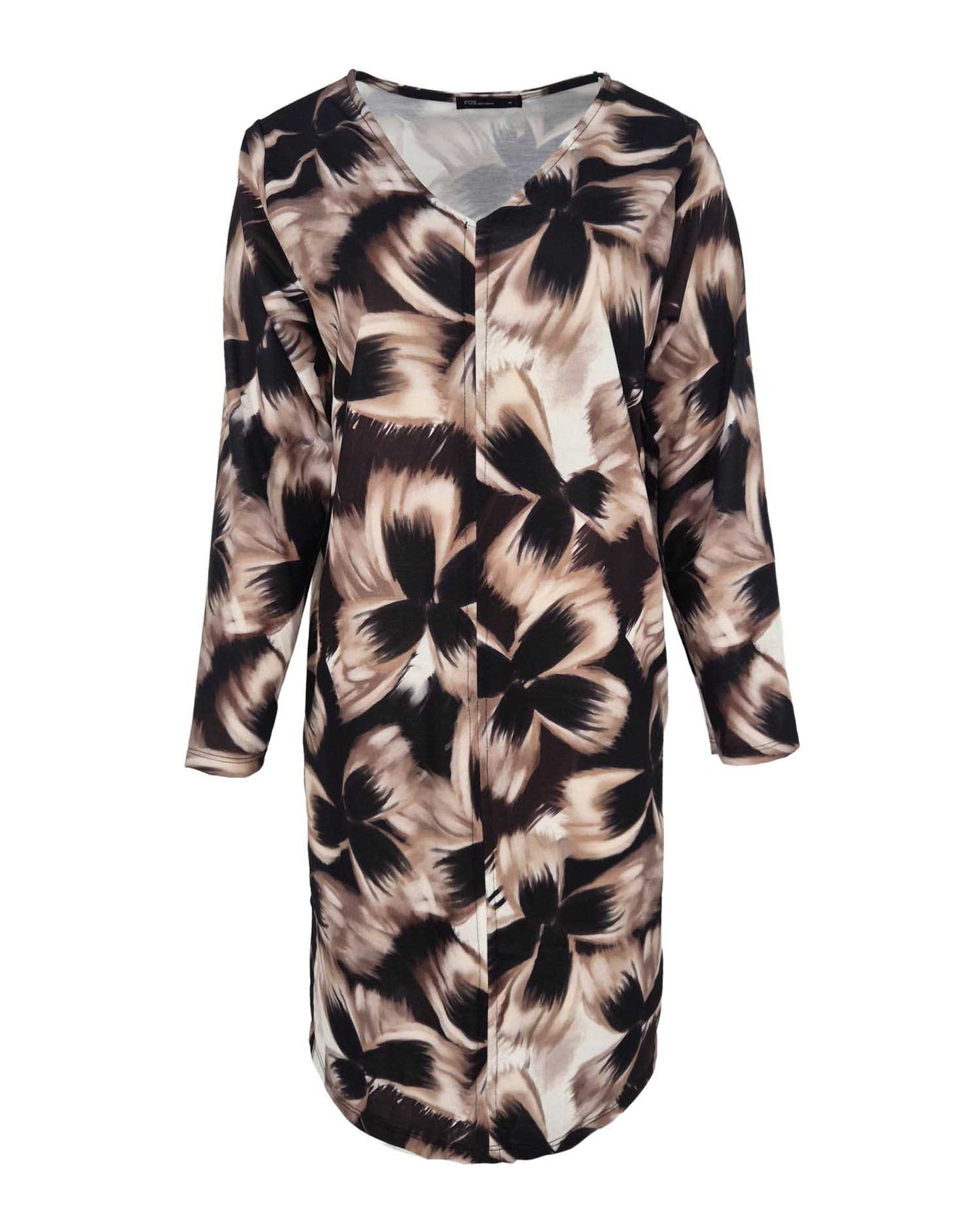 Jurk - Lindi Dark Flower | Zwart Jurken