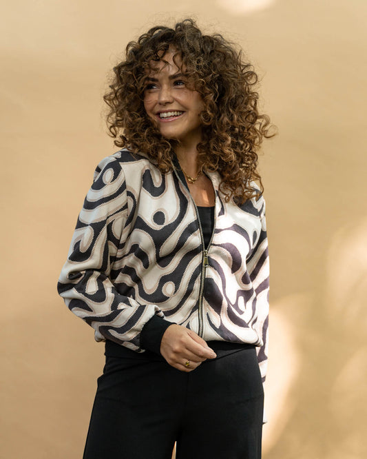 Bomberjack - Bambi Dot lines | Zwart Jasjes