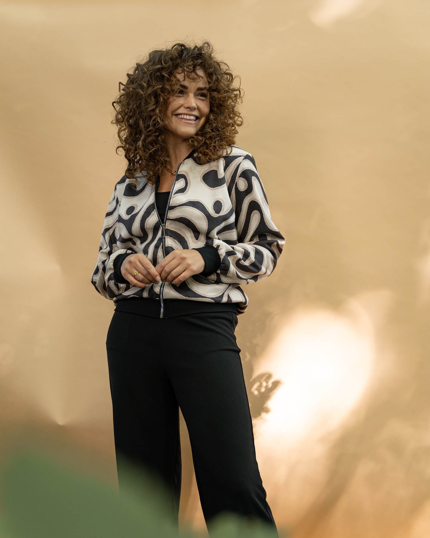 Bomberjack - Bambi Dot lines | Zwart