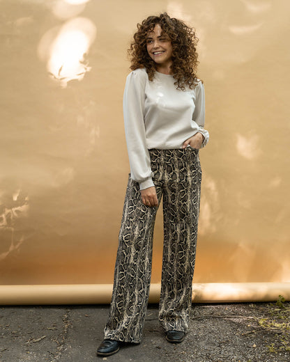 Broek - Bentha Slang | Grijs Broeken