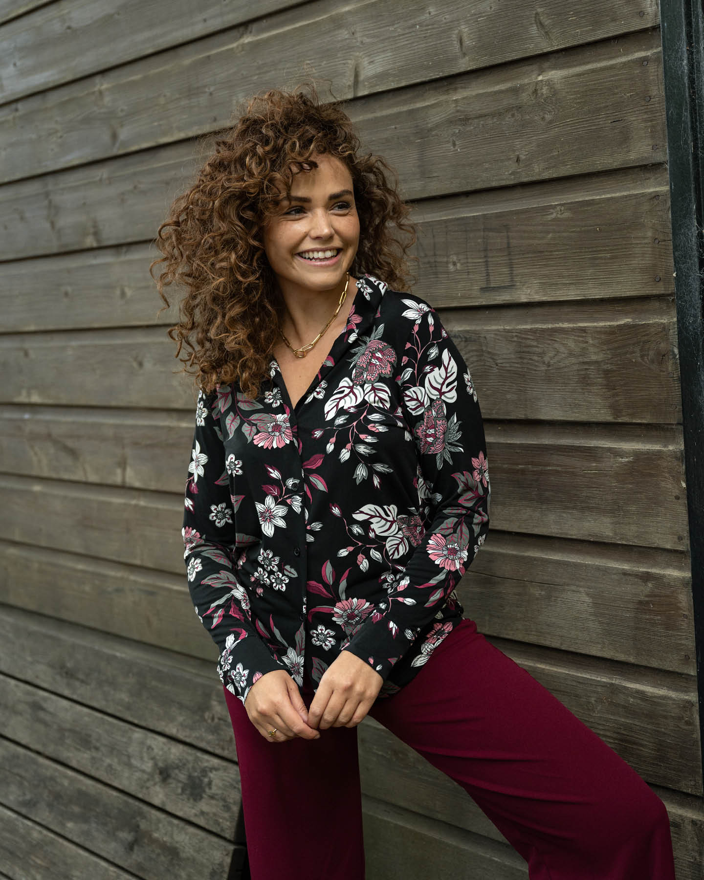 Blouse - Olivia Hortus-ET | Zwart Tops & Blouses