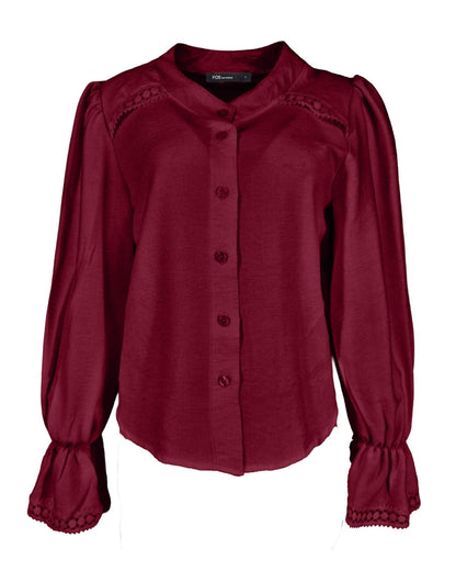 Blouse - Nina Uni | Bordeaux Tops & Blouses