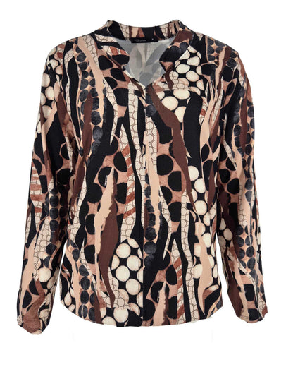 Top - Didi Marbel Nop-FB | Zwart Tops & Blouses