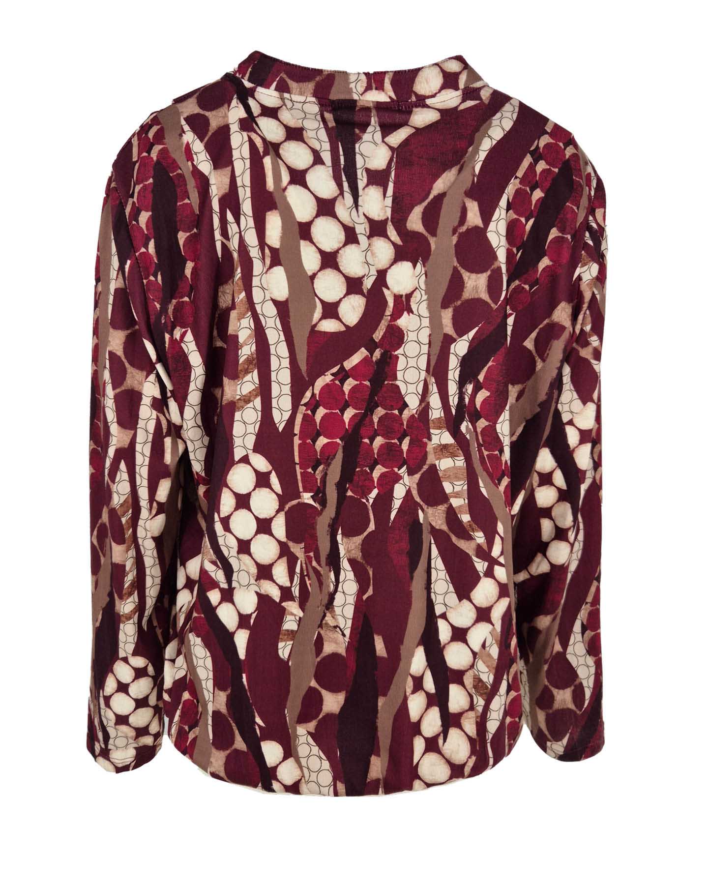 Top - Didi Marbel Nop-FB | Bordeaux Tops & Blouses