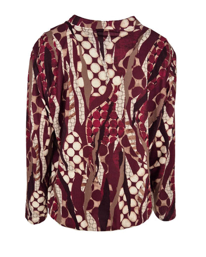 Top - Didi Marbel Nop-FB | Bordeaux Tops & Blouses