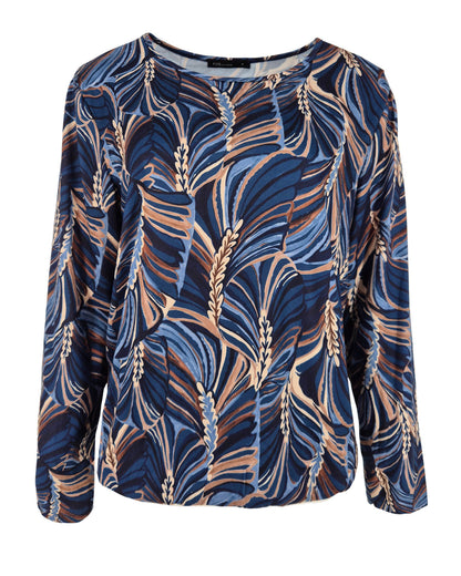 Top - Sisi Feather Line-FB | Navy