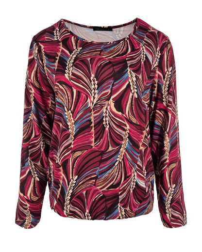 Top - Sisi Feather Line-FB | Bordeaux