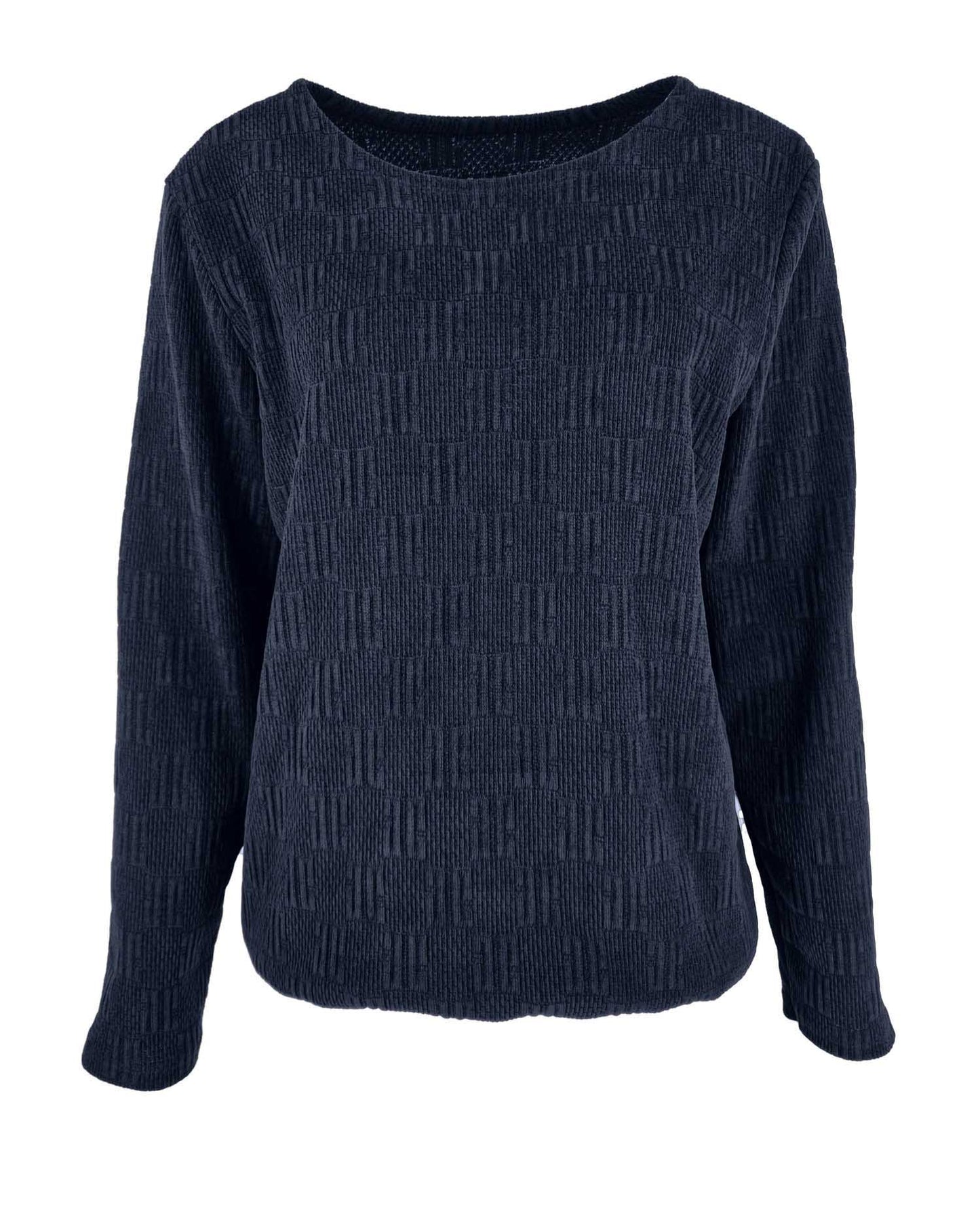 Top - Sisi Jacquard | Navy Tops & Blouses