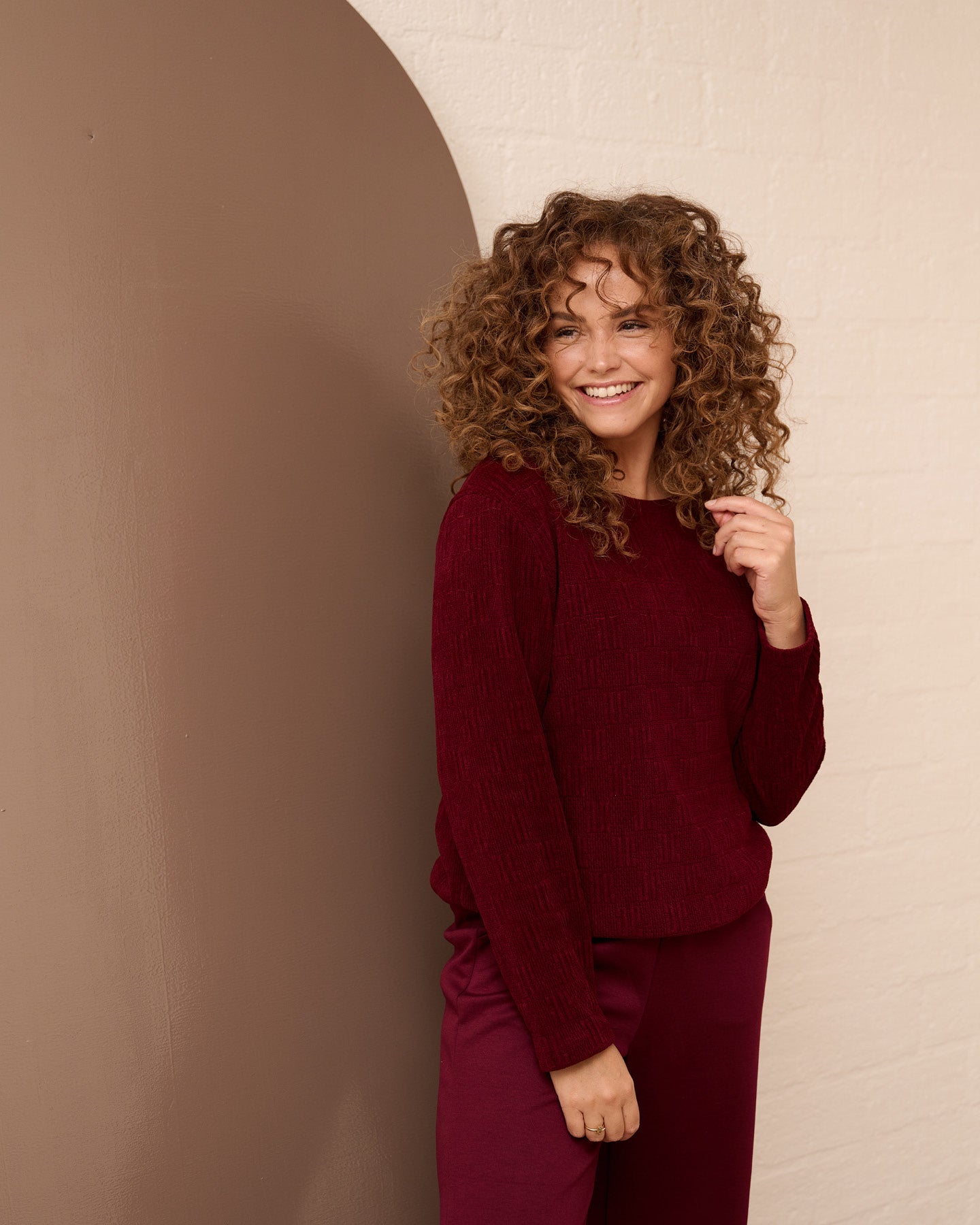 Top - Sisi Jacquard | Bordeaux