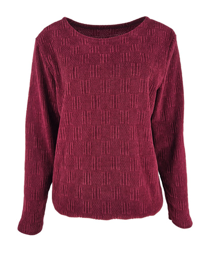 Top - Sisi Jacquard | Bordeaux