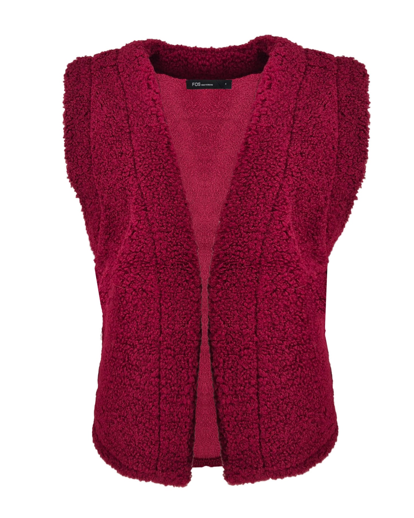Gilet - Margriet Teddie Suede | Bordeaux