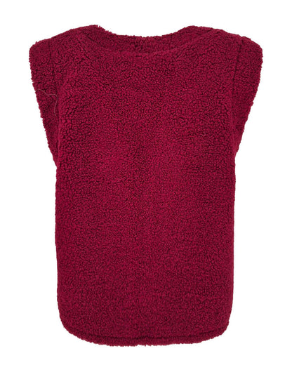 Gilet - Margriet Teddie Suede | Bordeaux Gilets