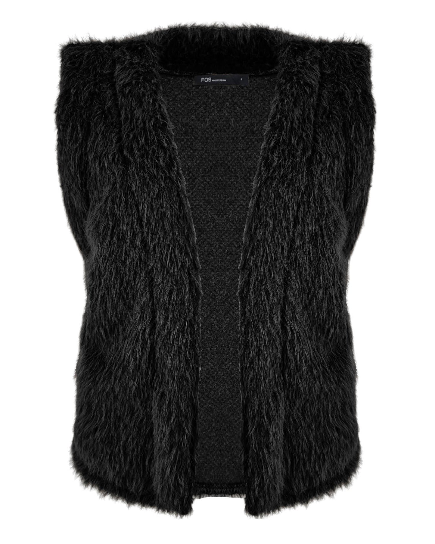 Gilet - Margriet Beaver | Zwart