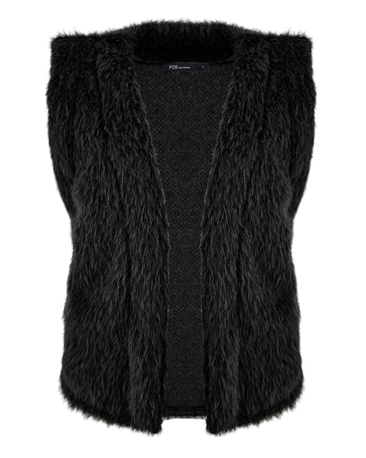 Gilet - Margriet Beaver | Zwart