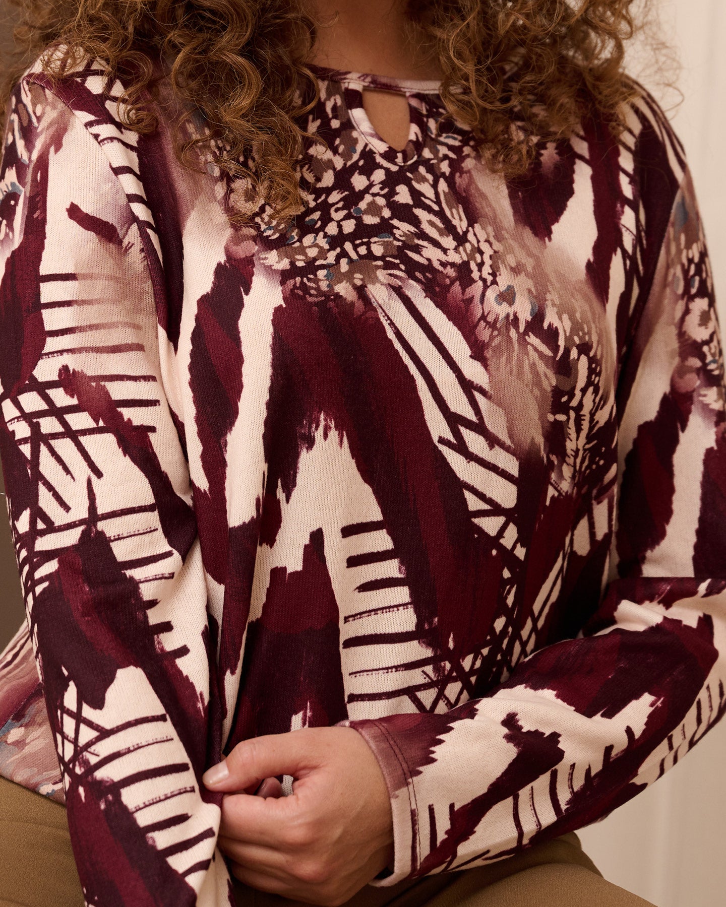 Top - Mimi Panter brush-FB | Bordeaux