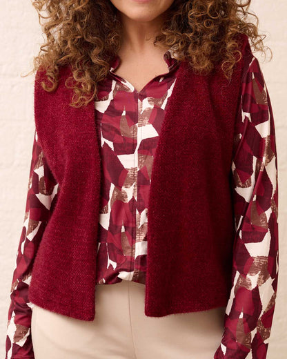 Top - Didi Pebble-FB | Bordeaux Tops & Blouses
