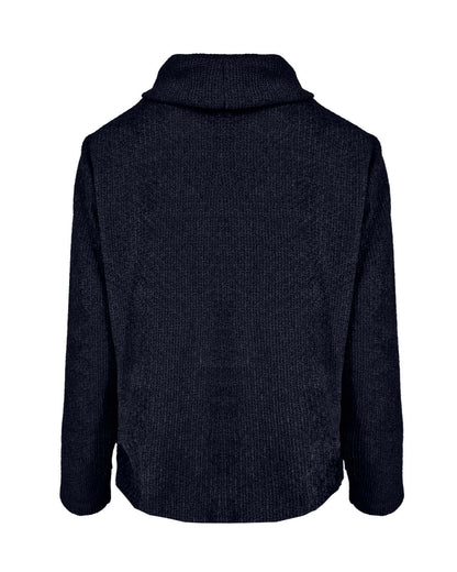 top nico soft lurex navy