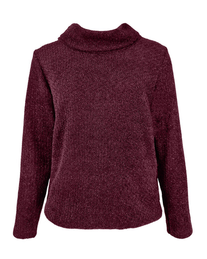 Top - Nico Soft lurex | Bordeaux