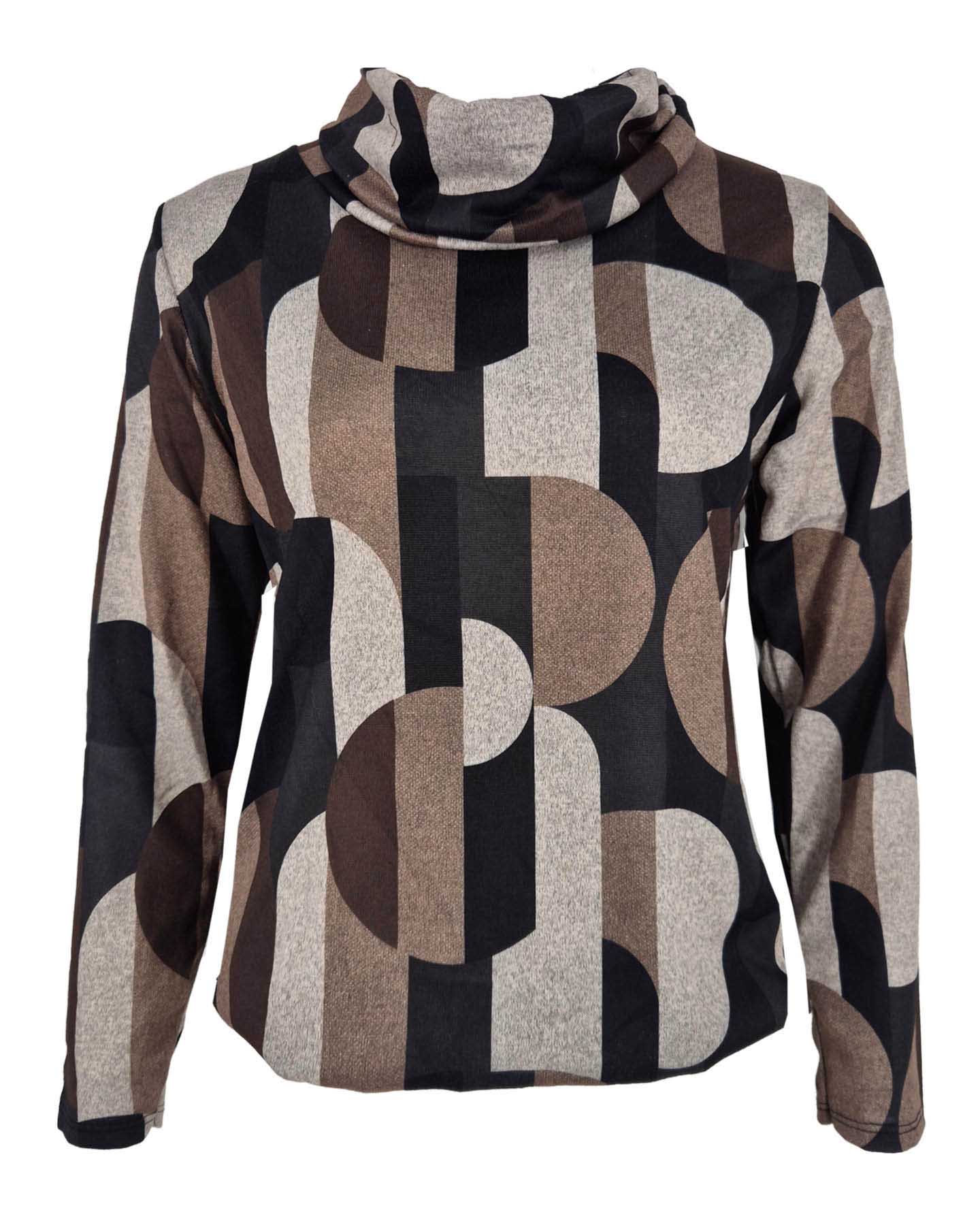 Top - Nico Moon-FB | Zwart Tops & Blouses