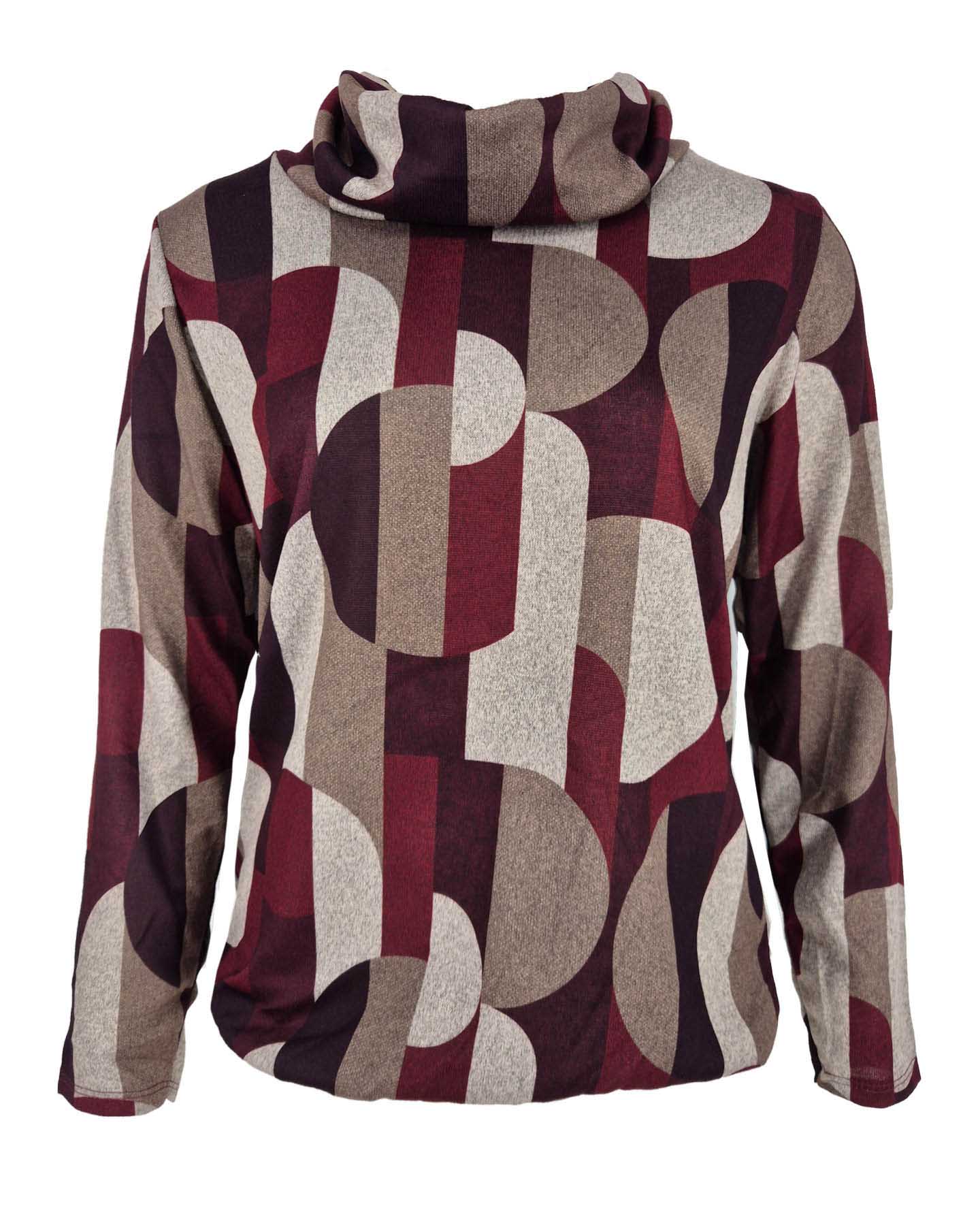 Top - Nico Moon-FB | Bordeaux Tops & Blouses