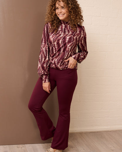 Top - Adina Rhythm-FB | Beaujolais