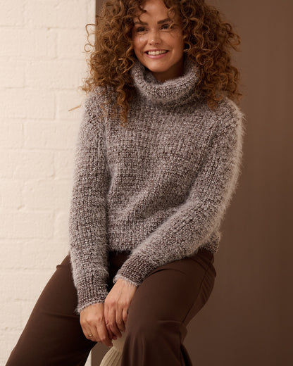 Trui - Emi Fluffy | Bruin