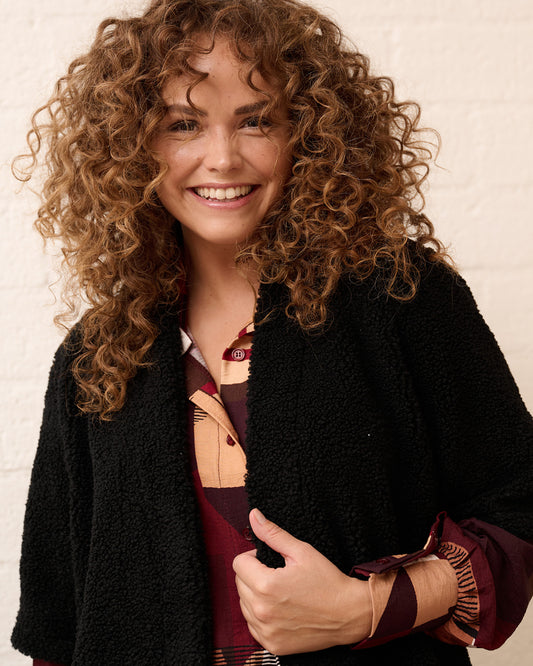 Gilet - Lia Teddie | Zwart