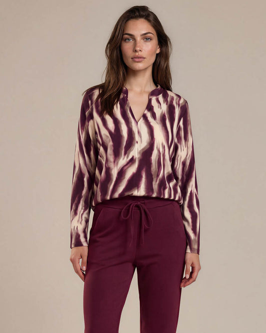 Top - Didi Zebra Faded-FB | Bordeaux