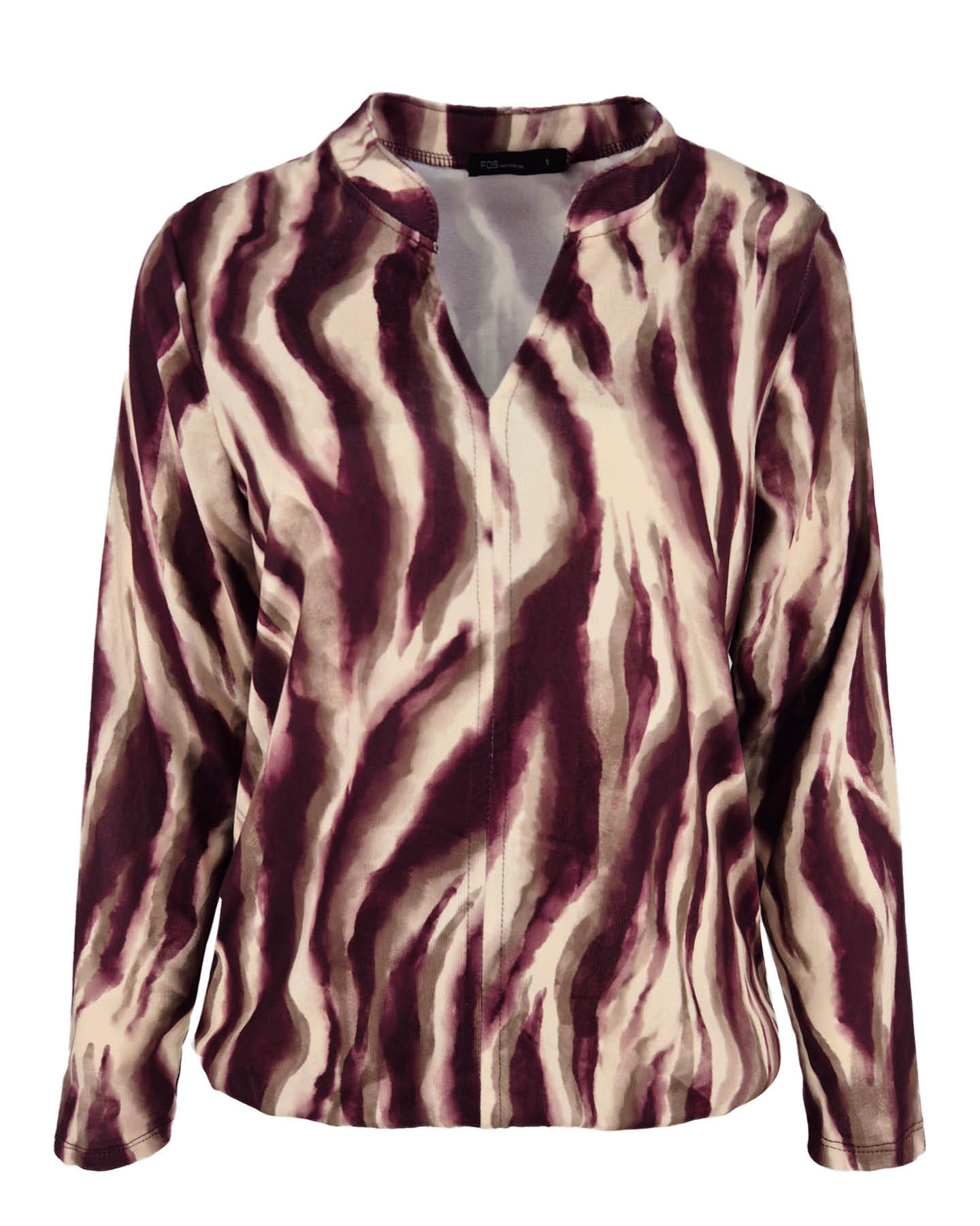 Top - Didi Zebra Faded-FB | Bordeaux