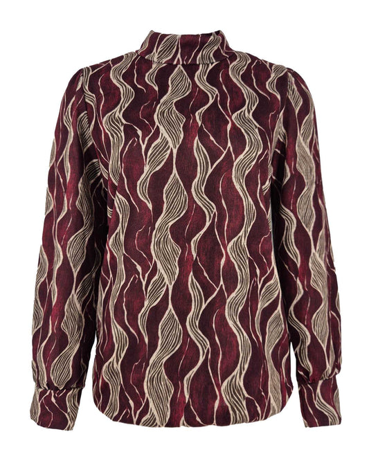 Top - Adina Nori-FB | Bordeaux Tops & Blouses
