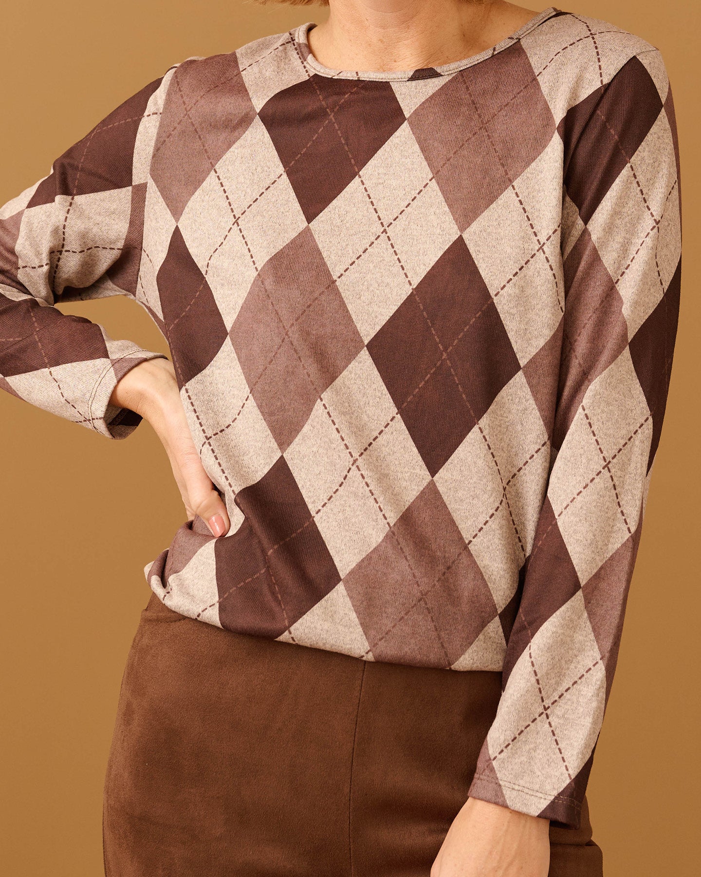 Top - Sisi Ruit-FB | Beige