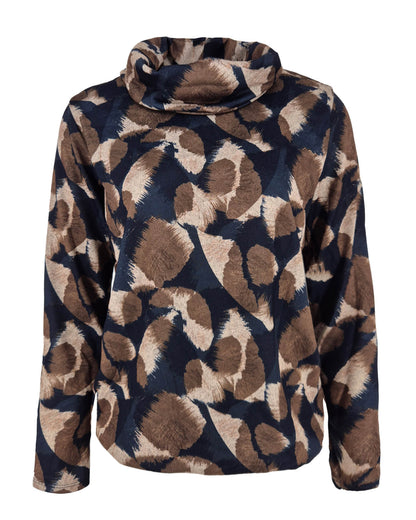 Top - Nico Grafisch woud-FB | Navy