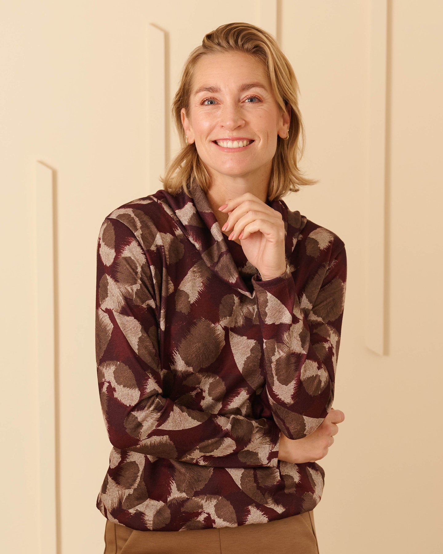 Top - Nico Grafisch woud-FB | Bordeaux