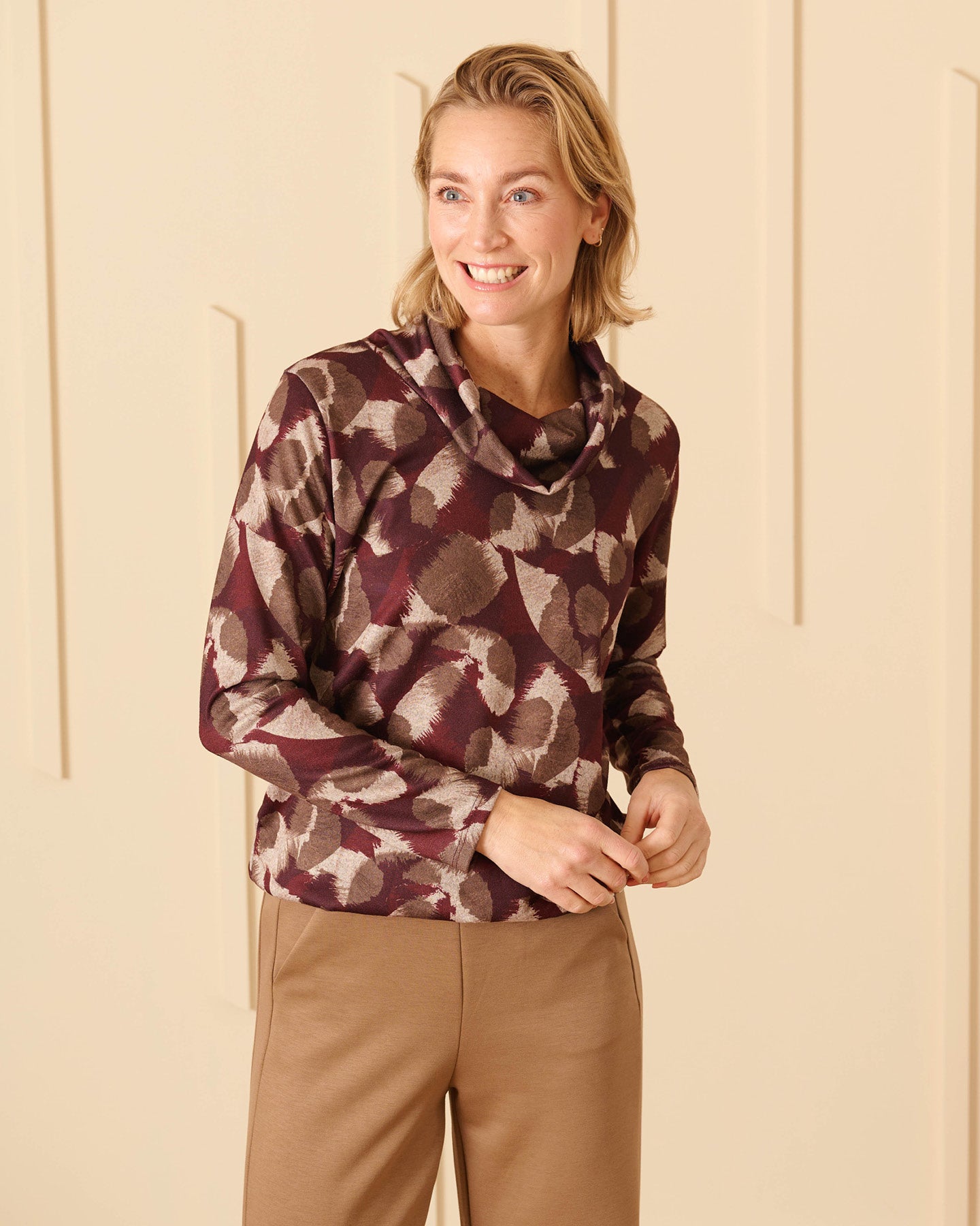 Top - Nico Grafisch woud-FB | Bordeaux