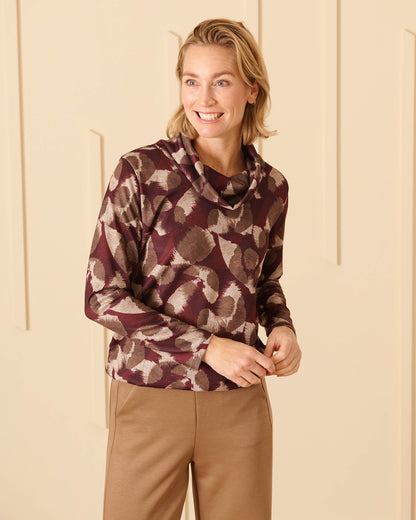 Top - Nico Grafisch woud-FB | Bordeaux