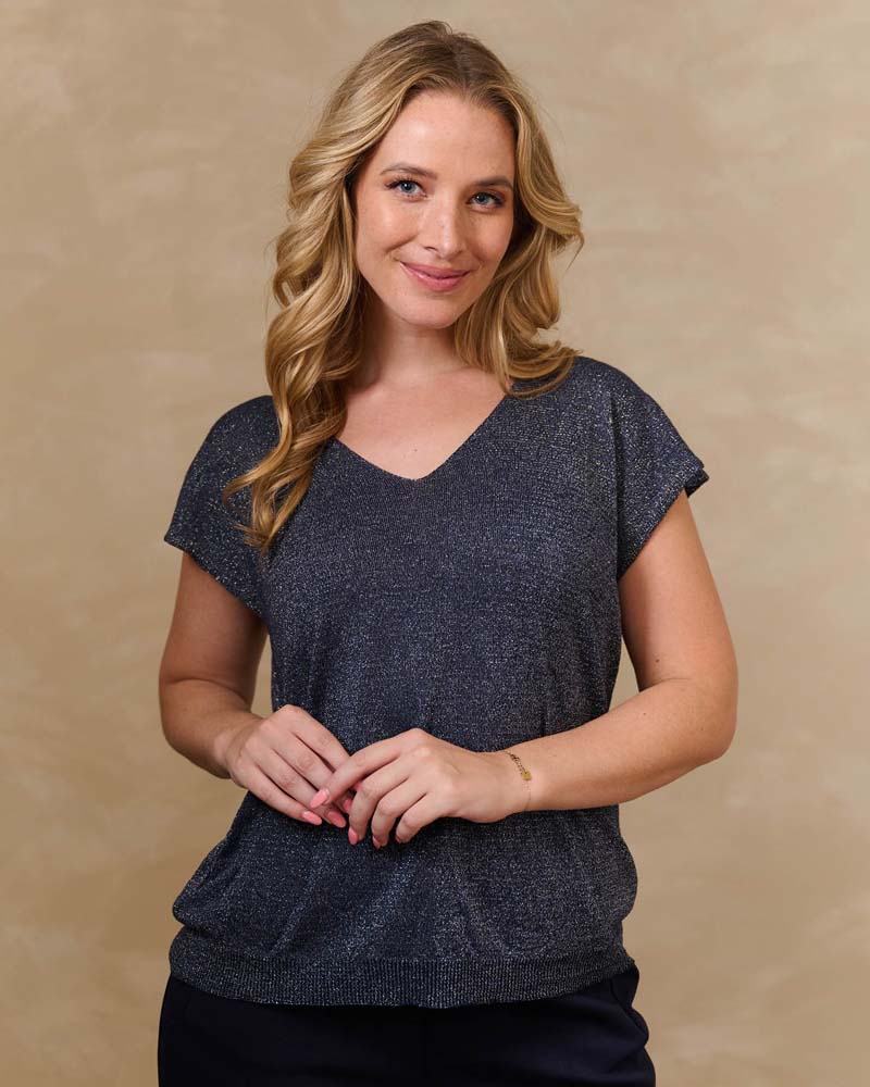 Top - Lunia Lurex | Navy