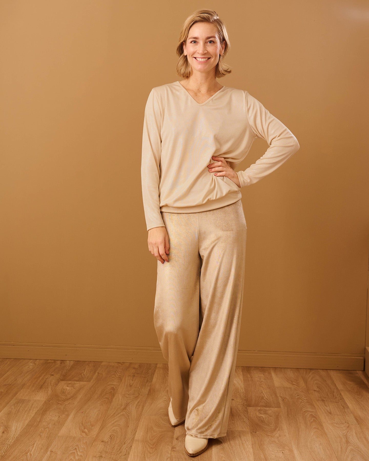 Top - Bella Glossy | Champagne