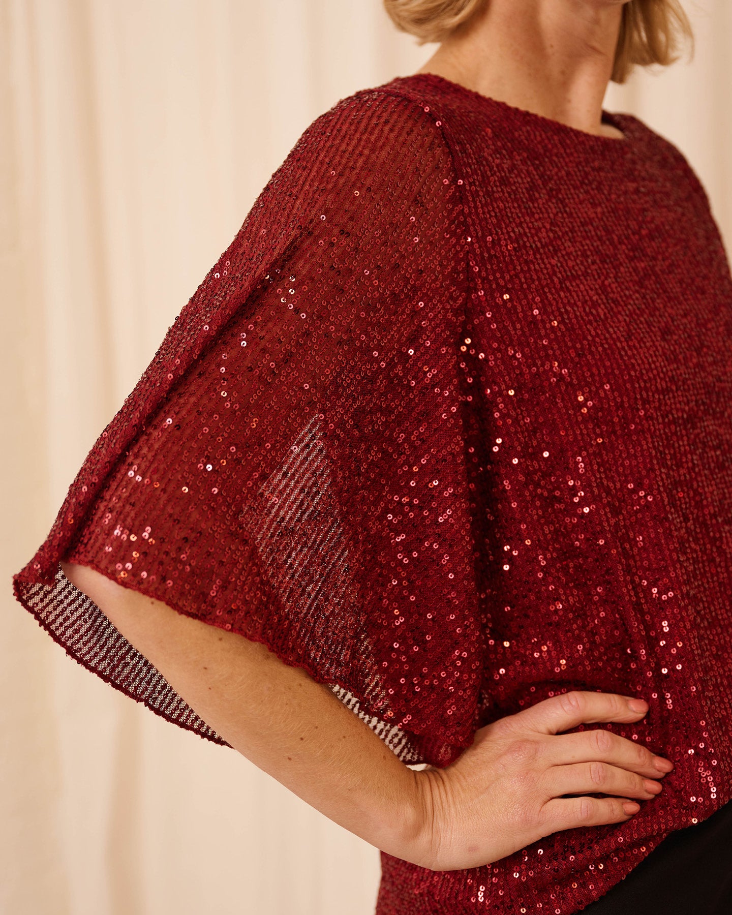 Top - Mariposa Pailletten | Beaujolais