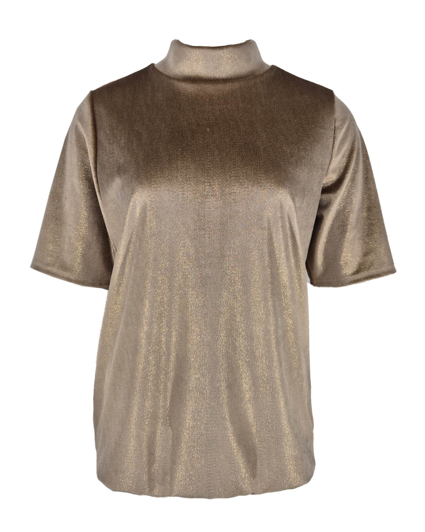 Top - Adina Velours lurex | Champagne