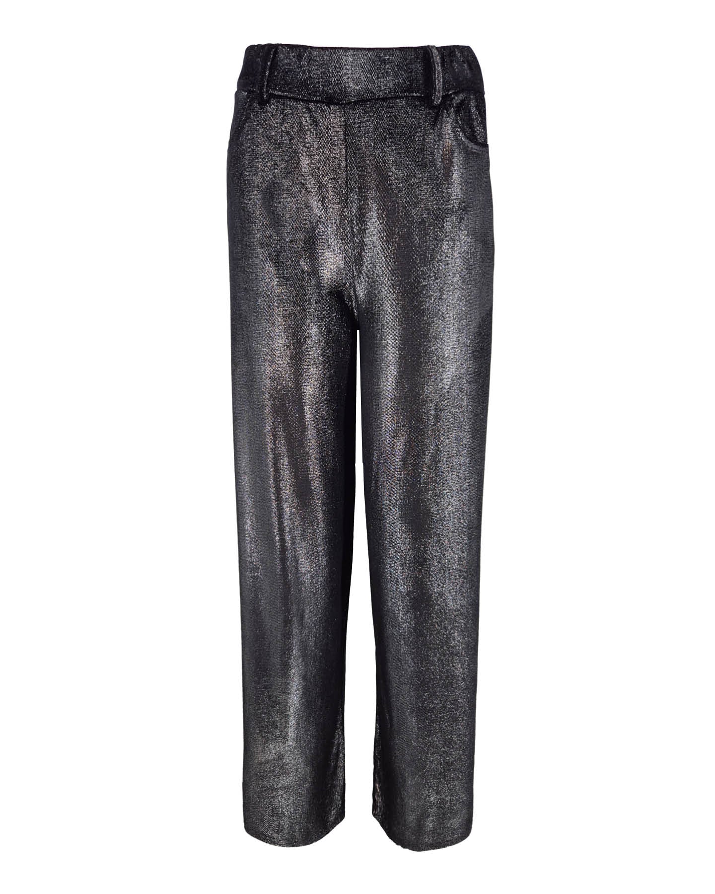 Broek - Bentha Velours lurex | Zwart