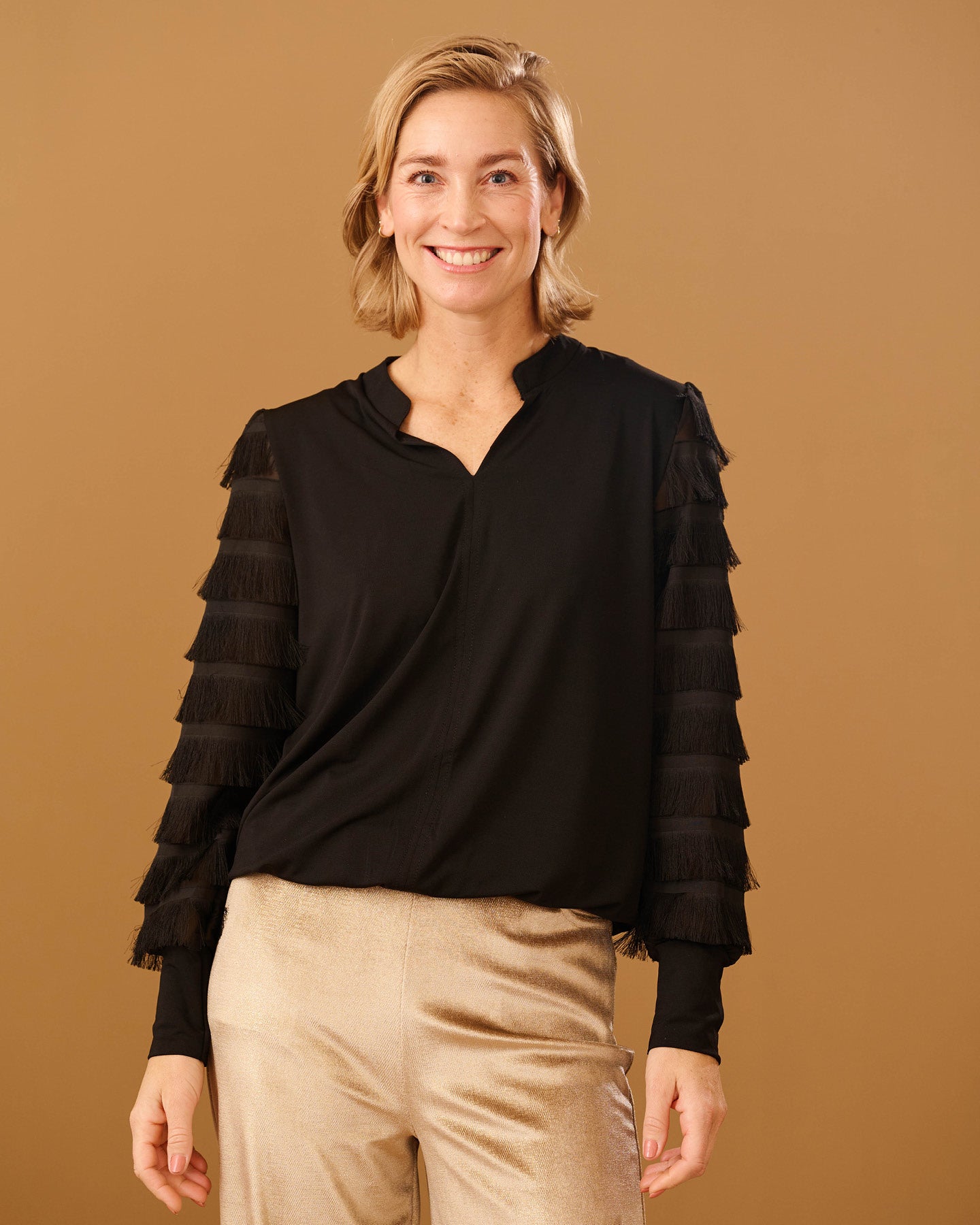 Top - Floortje Charleston | Zwart