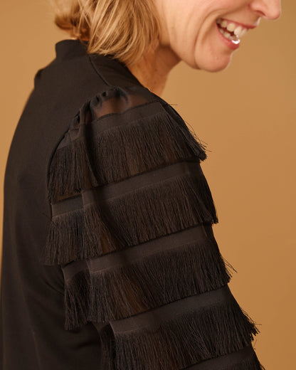 Top - Floortje Charleston | Zwart