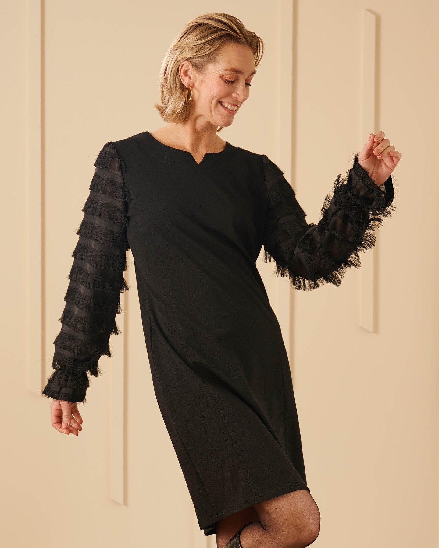 Jurk - Fiona Charleston | Zwart