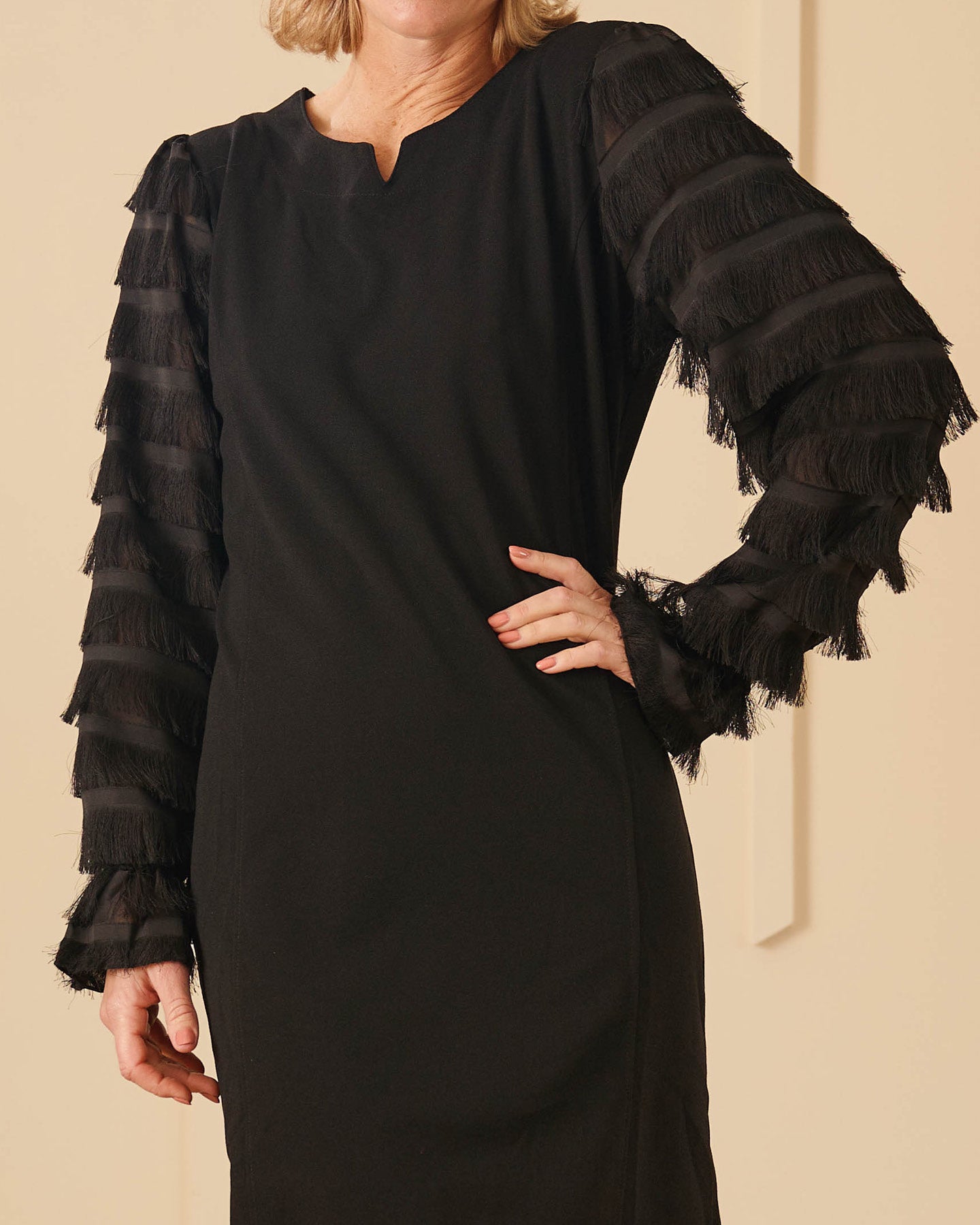 Jurk - Fiona Charleston | Zwart